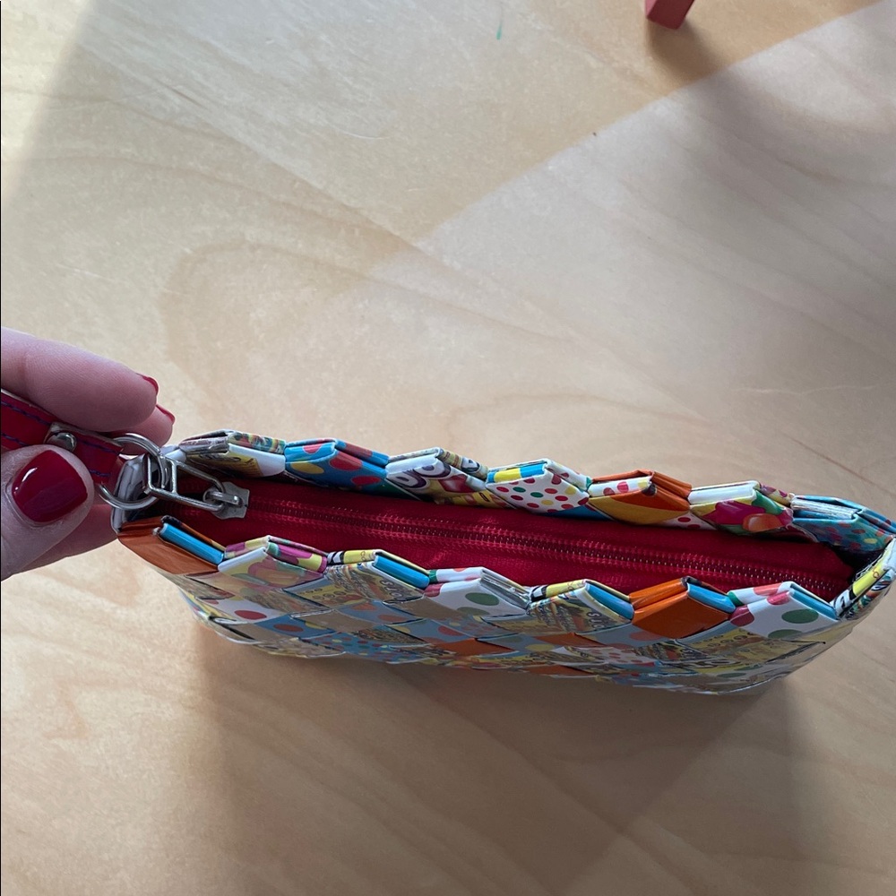 DOTS Upcycled Candy Wrapper Wristlet - Nahui Ollin - Picture 4 of 13
